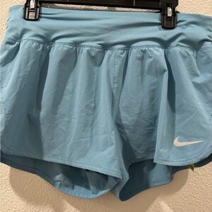 Nike Women's Light Blue Athletic Running Skort Shorts